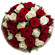 букет из красных и белых роз. Латвия