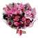 букет из роз и тюльпанов с лилией. Латвия