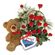 Ты моя Валентинка!. В этом подарке Вы найдете все: 
красные розы - символ возвышенных чувств; очаровательный мишка -символ привязанности и теплоты; шоколадные конфеты - признак хорошего вкуса.. Латвия